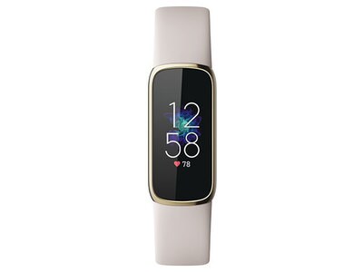 Bracelet d'activité Luxe™ de Fitbit® - blanc lunaire avec acier doré doux