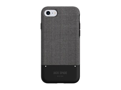 JACK SPADE iPhone 6/6s/7/8/SE Printed Case - Black & Grey