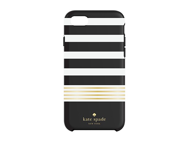 Étui de protection de Kate Spade pour iPhone 6/6s/7/8/SE - Golden Stripe