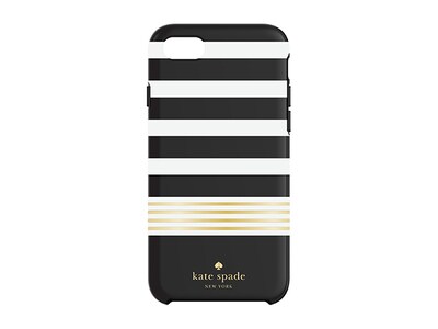 Kate Spade iPhone 6/6s/7/8/SE Protective Case - Golden Stripe