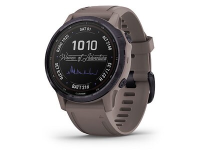 Garmin Fenix 6S Pro Solar Charging GPS Smartwatch Steel & Fitness Tracker with Incident Detection - Gray