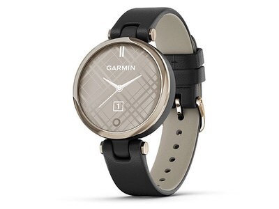Garmin Lily Classic Leather Heart Rate Smartwatch & Fitness Tracker with Alerts - Black