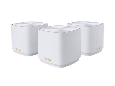 Réseau maillé Wi-Fi pour toute la maison ZenWi-Fi AX Mini de ASUS – Ensemble de 3 – blanc
