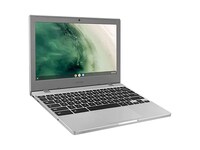 Ordinateur portable 11,6 po ChromeBook 4 XE310XBA-K01CA de Samsung avec processeur N4000 d’Intel®, disque EMMC de 32 Go, MEV de 4 Go et système d’exploitation Chrome - argent titanum