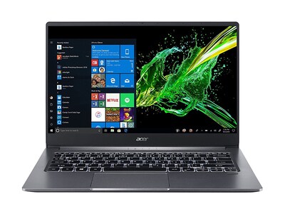 Ordinateur portable 14 po Swift 3 SF314-57-59NQ d'Acer avec processeur Intel® i5-1035G4, disque SSD de 512 Go, MEV de 8 Go et Windows 10 famille - gris