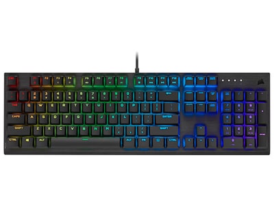 Corsair K60 RGB Pro Wired Mechanical Gaming Keyboard - Cherry Viola - Black
