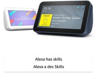 Amazon Echo Show 5 (2e génération, sortie 2021) Affichage intelligent HD avec Alexa et caméra 2 MPX - Blanc Glacier