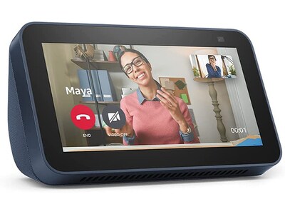 Amazon Echo Show 5 (2e génération, sortie 2021) Affichage intelligent HD avec Alexa et caméra 2 MPX - Bleu Marine