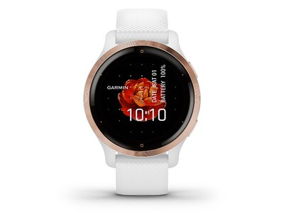 Garmin Venu 2S GPS Smartwatch - White/Rose Gold