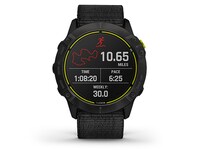 Montre intelligent multisport GPS titane Garmin Enduro Ultra performance avec bracelet en nylon - Noir
