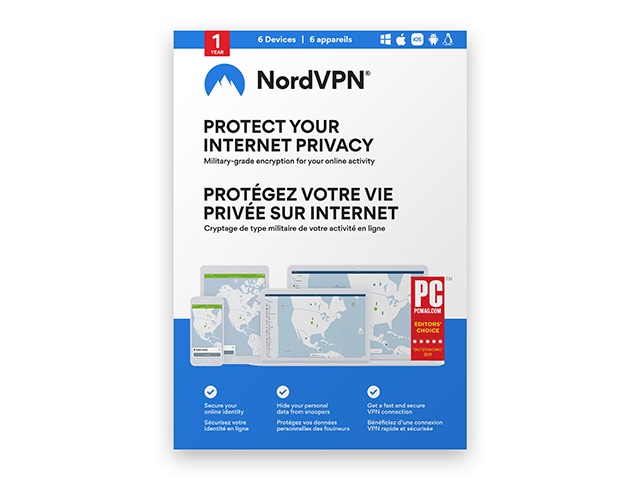 Protégez votre vie privée sur Internet - Abonnement de 12 mois - 6 appareils