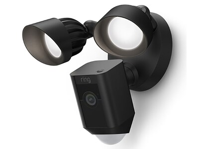 Caméra câblée Floodlight Plus de Ring - noir
