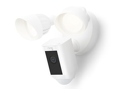 Caméra câblée Floodlight Plus de Ring - Blanc