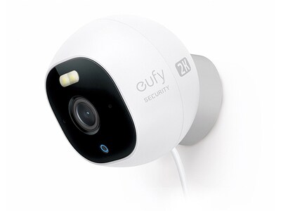 Caméra de surveillance éclairante intérieure et extérieure Cam Pro 2K de Eufy - blanc