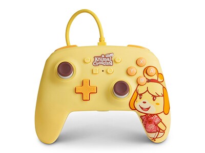 Manette filaire améliorée PowerA pour Nintendo Switch - Animal Crossing: Isabelle