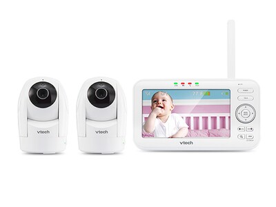 VTech® VM5262-2 Moniteur de bébé avec (2) caméras à panoramique et inclinaison