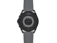 Montre intelligente LTE de 5e génération 45 mm de Fossil - montre noire, bracelet noir