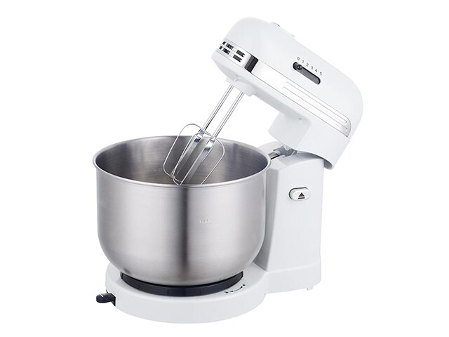Brentwood SM-1162W 5-Speed Stand Mixer with 3.5 Quart Stainless Steel Mixing Bowl - White