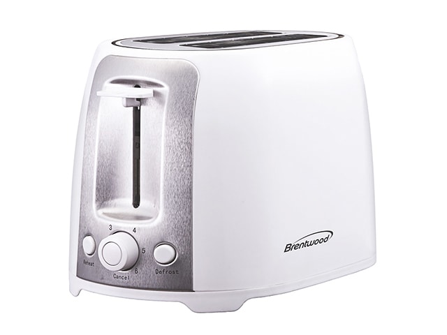 Brentwood TS292W Cool Touch 2-Slice Slotted Toaster