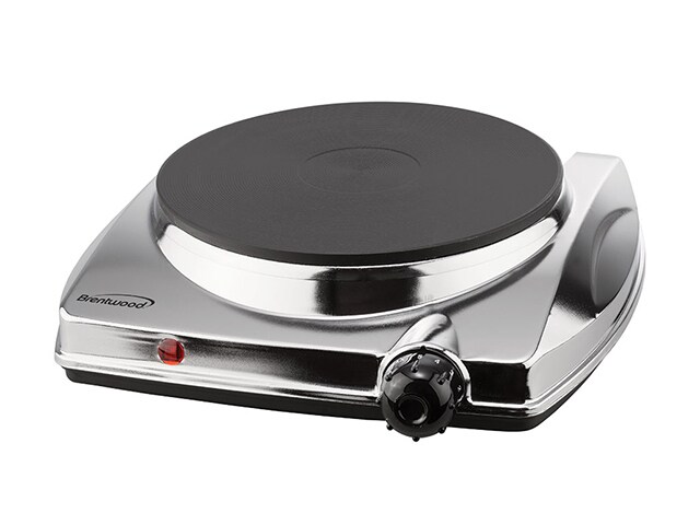 Brentwood TS-337 1000w Electric Hotplate - Silver