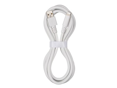 VITAL 3m (10’) Lightning-to-USB PVC Charge & Sync Cable - White