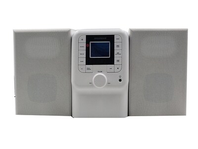 Sylvania Bluetooth® CD Microsystem with FM Radio - White