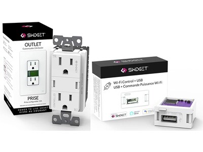 Swidget Smart 15A Outlet + Usb Charger Add-On