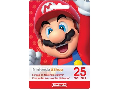 $25 Nintendo eShop Gift Card pour Nintendo Switch 