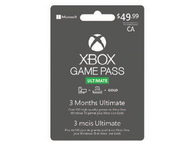 Passe de jeu de 3 mois Ultimate pour Xbox