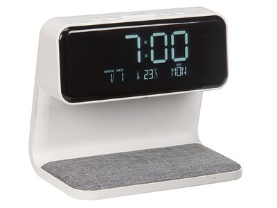 Alarm Clock With Wireless Charging Bed