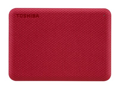 Disque dur portatif externe USB 3,0 4 To CANVIO Advance de Toshiba - rouge