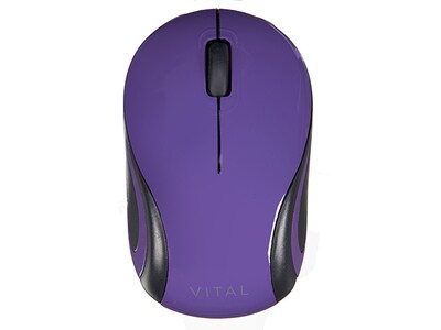 VITAL Mobile Wireless Mouse - Lavender & Black