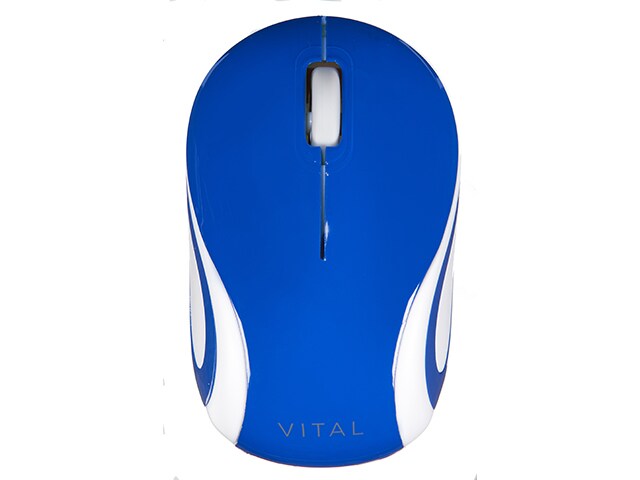VITAL Mobile Wireless Mouse - Blue & White