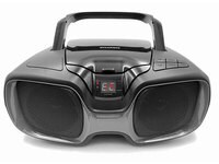 Sylvania Portable Bluetooth® Boombox with CD Player and AM/FM Radio - Silver