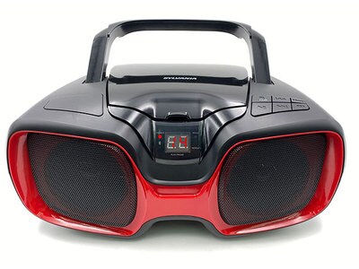 Boombox Bluetooth® portable de Sylvania avec lecteur CD et radio AM/FM - Rouge