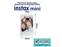 Ensemble avec appareil FUJIFILM INSTAX MINI 40 et paquet de films «Planche-contact» INSTAX MINI