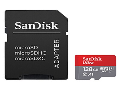 Carte mémoire SanDisk Ultra MicroSDXC UHS-I de 128 Go avec adapteur
