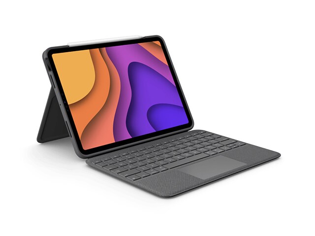 Logitech Folio Touch Keyboard Tablet Case for iPad Air 4th Generation - Oxford Grey
