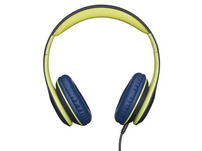 HeadRush HRK 1005 Safe Listening On-Ear Wired Kids Headphones - Blue