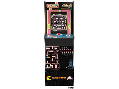 Arcade1UP Mme Pac Man Galaga Split Class of 81 po avec Riser
