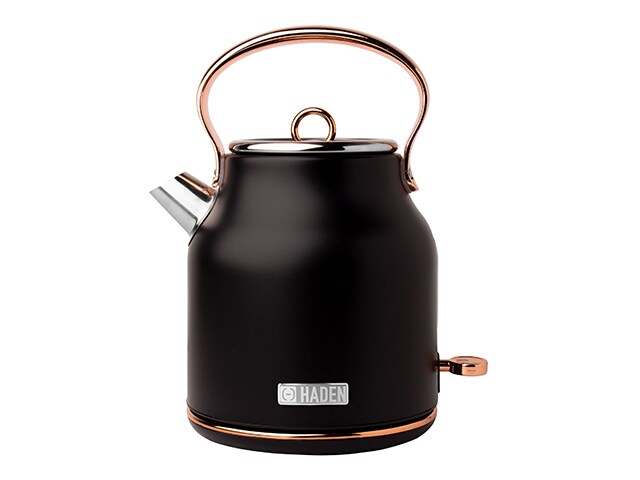 Haden Heritage 75041 1.7L Electric Kettle - Black and Copper