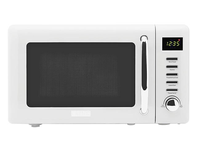 Haden Heritage 75060 700W Microwave with Settings - Ivory White