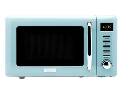 Haden Heritage 75031 700W Microwave with Settings - Turquoise Blue