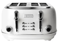 Haden Heritage 75013 4-Slice Wide Slot Toaster - White