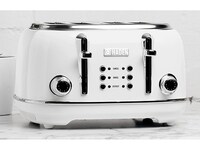 Haden Heritage 75013 4-Slice Wide Slot Toaster - White