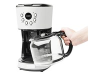 Haden Heritage 75061 12-Cup Programmable Coffee Maker -Ivory White