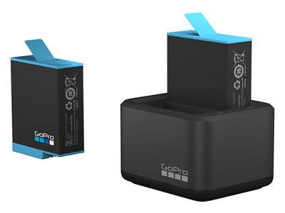 Chargeur de batterie double et batterie de rechange de GoPro pour HERO9 Black
