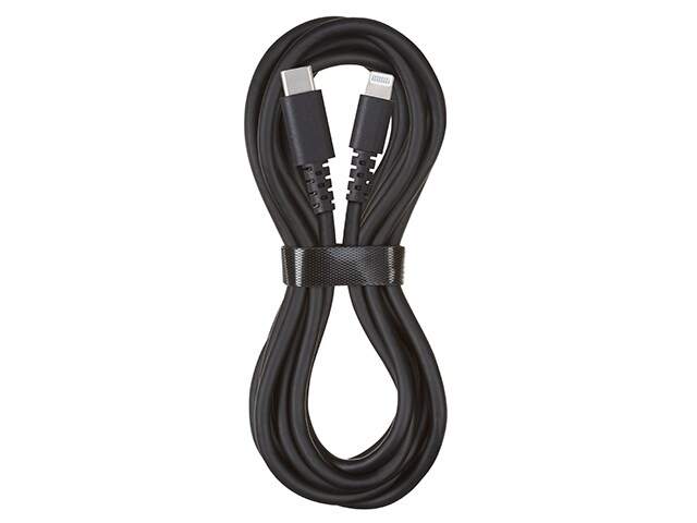 VITAL 3m (10â) Lightning-to-USB Type-C PVC Charge & Sync Cable - Black