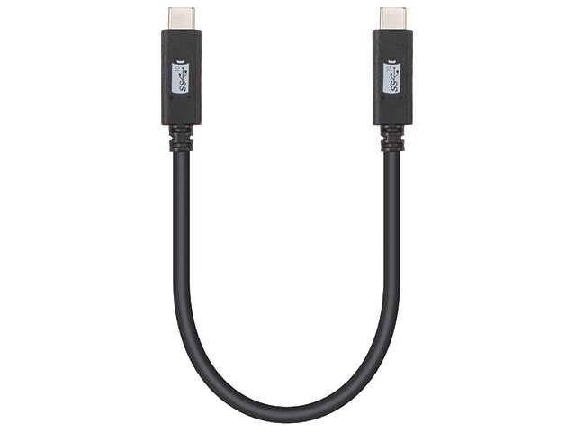 VITAL 15cm USB 3.1 (Gen 2) Type-C to Type-C Charging & Data Transfer Cable - Black