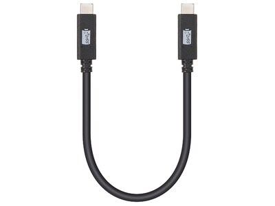 VITAL 15cm USB 3.1 (Gen 2) Type-C to Type-C Charging & Data Transfer Cable - Black
